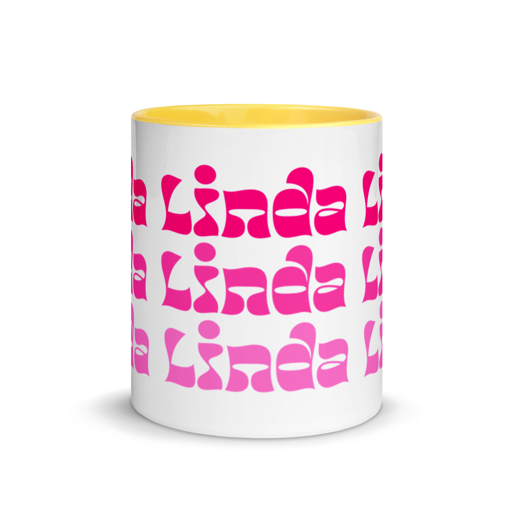 Linda Mug with Color Inside  - 2020 - DominicanGirlfriend.com - Frases Dominicanas - República Dominicana Lifestyle Graphic T-Shirts Streetwear & Accessories - New York - Bronx - Washington Heights - Miami - Florida - Boca Chica - USA - Dominican Clothing