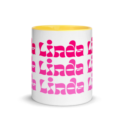Linda Mug with Color Inside  - 2020 - DominicanGirlfriend.com - Frases Dominicanas - República Dominicana Lifestyle Graphic T-Shirts Streetwear & Accessories - New York - Bronx - Washington Heights - Miami - Florida - Boca Chica - USA - Dominican Clothing