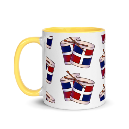 Tambora Dominicana Mug with Color Inside  - 2020 - DominicanGirlfriend.com - Frases Dominicanas - República Dominicana Lifestyle Graphic T-Shirts Streetwear & Accessories - New York - Bronx - Washington Heights - Miami - Florida - Boca Chica - USA - Dominican Clothing
