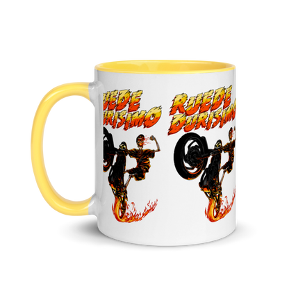 Ruede Durisimo Mug with Color Inside  - 2020 - DominicanGirlfriend.com - Frases Dominicanas - República Dominicana Lifestyle Graphic T-Shirts Streetwear & Accessories - New York - Bronx - Washington Heights - Miami - Florida - Boca Chica - USA - Dominican Clothing