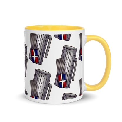 Güira Dominicana Mug with Color Inside  - 2020 - DominicanGirlfriend.com - Frases Dominicanas - República Dominicana Lifestyle Graphic T-Shirts Streetwear & Accessories - New York - Bronx - Washington Heights - Miami - Florida - Boca Chica - USA - Dominican Clothing