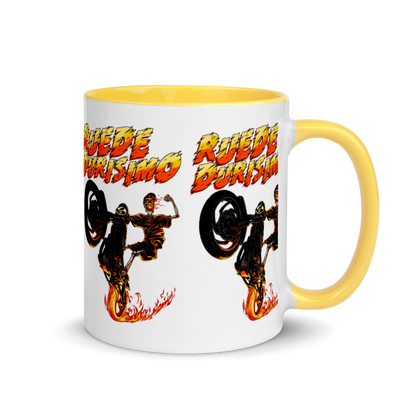 Ruede Durisimo Mug with Color Inside  - 2020 - DominicanGirlfriend.com - Frases Dominicanas - República Dominicana Lifestyle Graphic T-Shirts Streetwear & Accessories - New York - Bronx - Washington Heights - Miami - Florida - Boca Chica - USA - Dominican Clothing